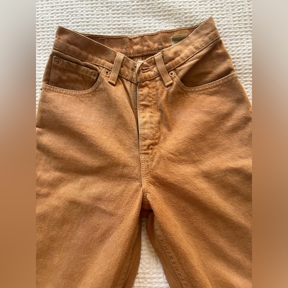 VINTAGE Levi’s orange jeans! Size 3 M - Picture 6 of 9